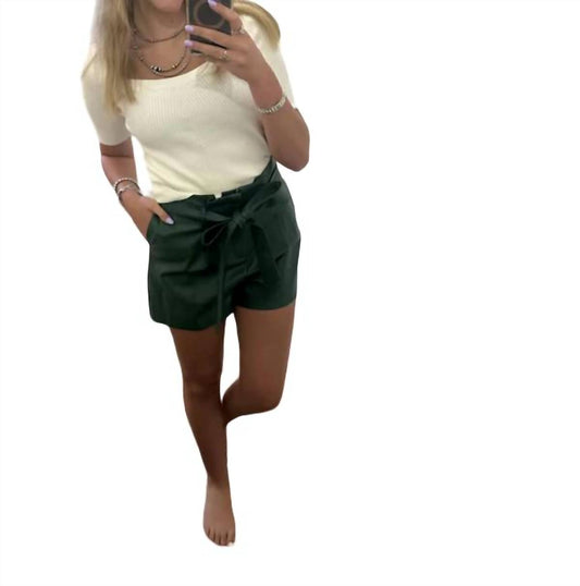 Jorga - Axis Faux Leather Shorts