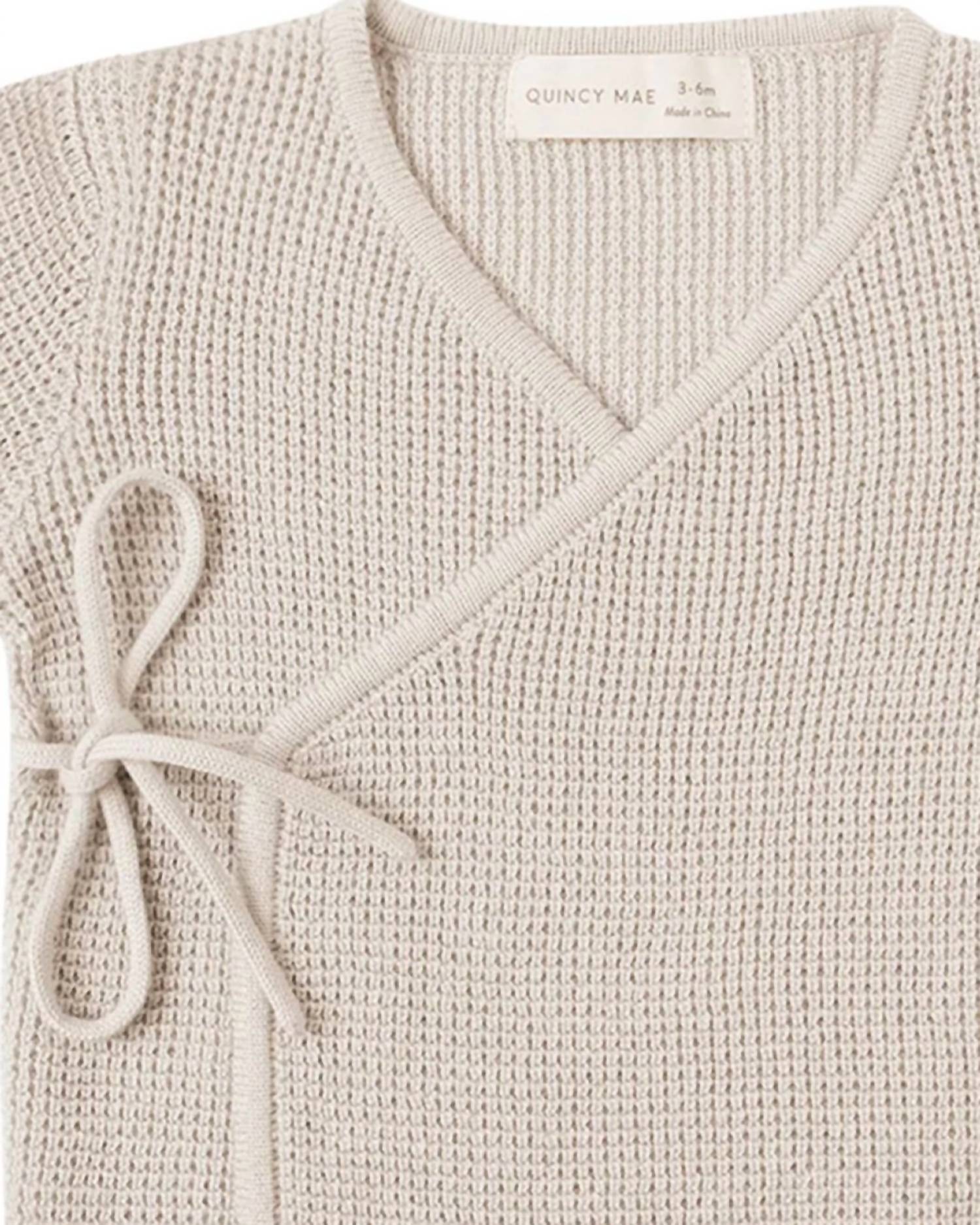 Quincy Mae - Kid's Knit Wrap Top