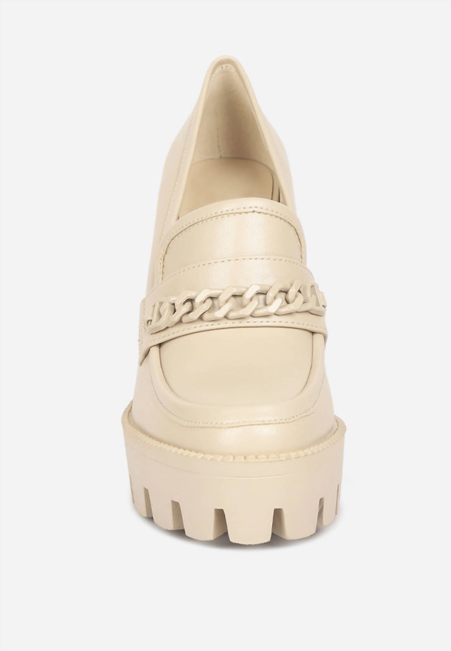 London Rag - Women's Corrine Chained Chunky Loafers
