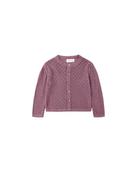 Quincy Mae - Kid's Crew Neck Knit Cardigan