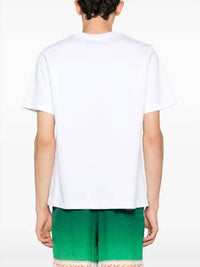 Casablanca - Tennis Club Playful Eagle-print Cotton T-shirt