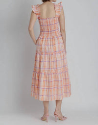 Aureum - Printed Tiered Midi Dress