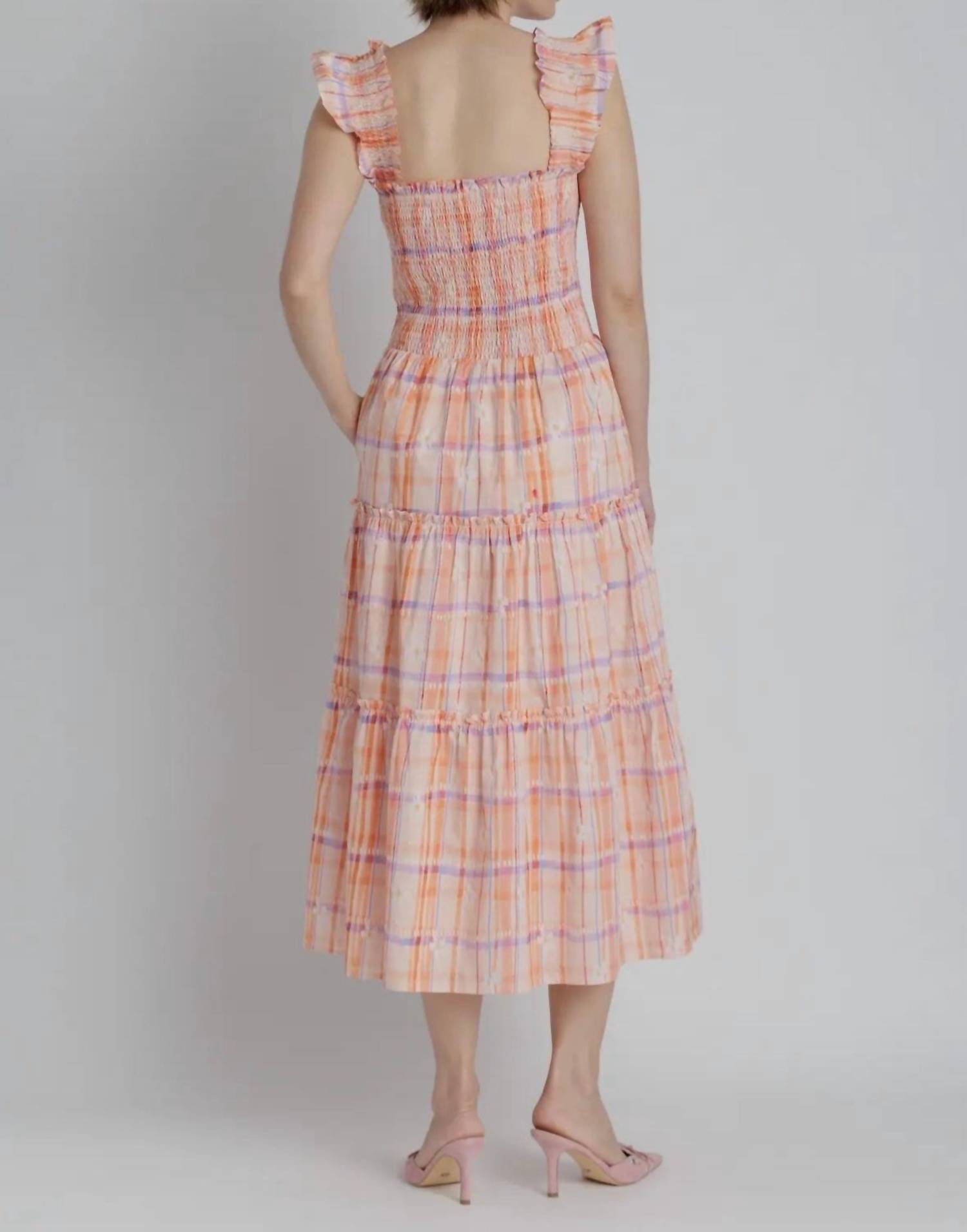 Aureum - Printed Tiered Midi Dress
