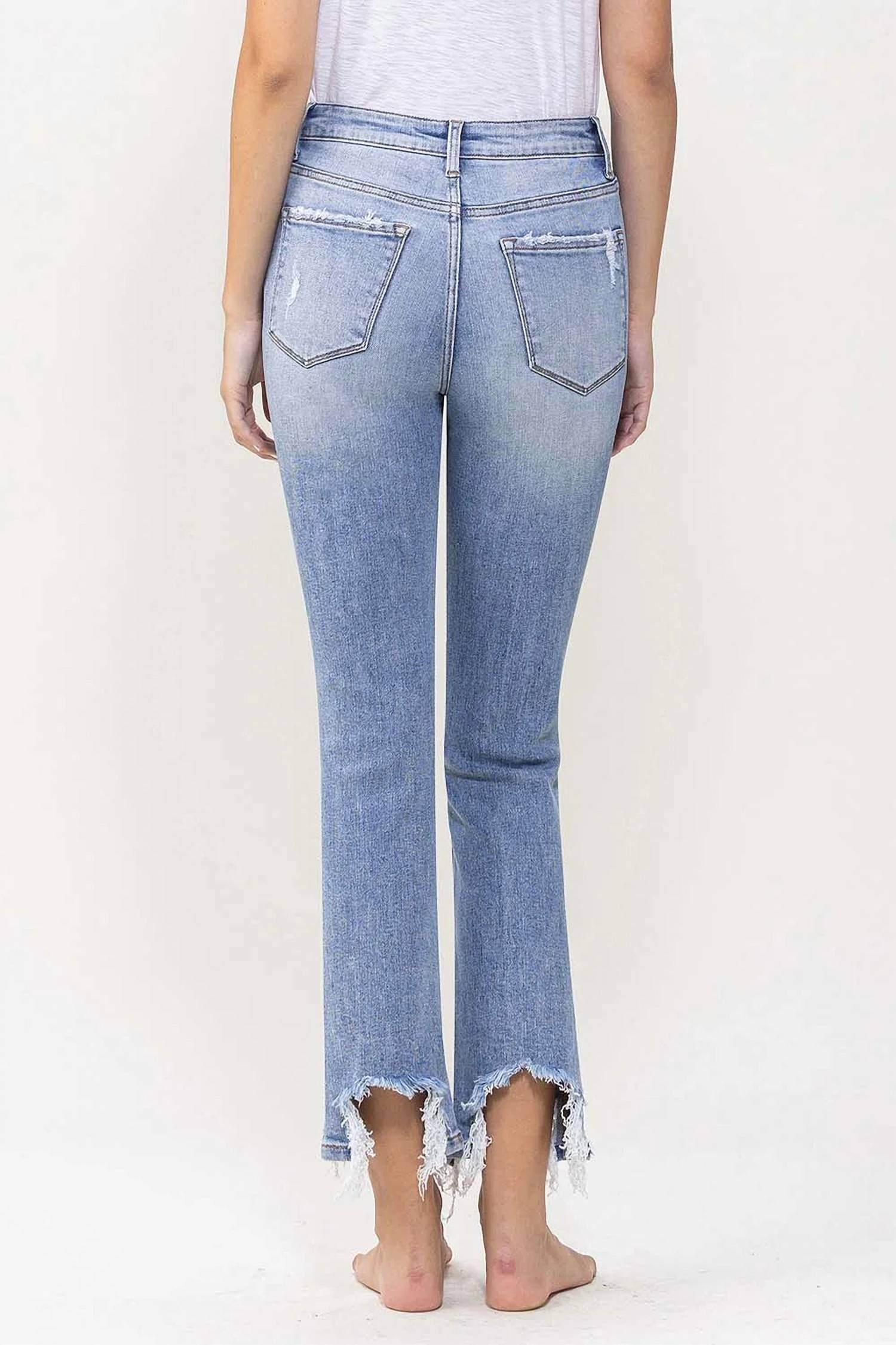 Vervet By Flying Monkey - Super High Rise Kick Flare Jean