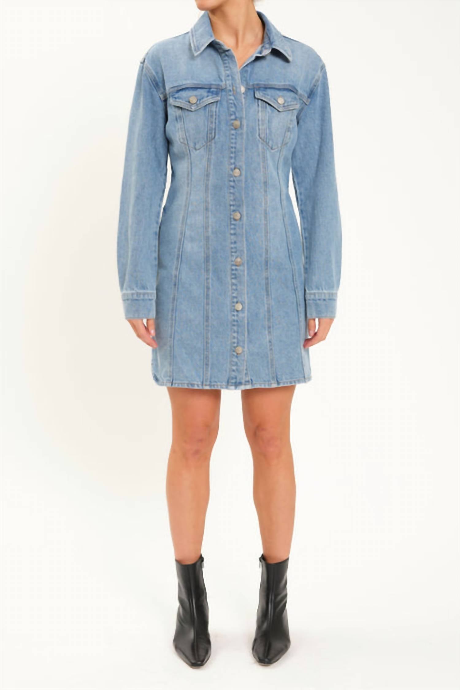 Daze - Estrella Denim Short Dress
