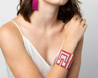 Ink+Alloy - Women's Scarlet Square Beaded Stretch Bracelet