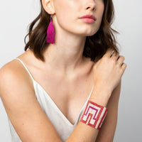 Ink+Alloy - Women's Scarlet Square Beaded Stretch Bracelet