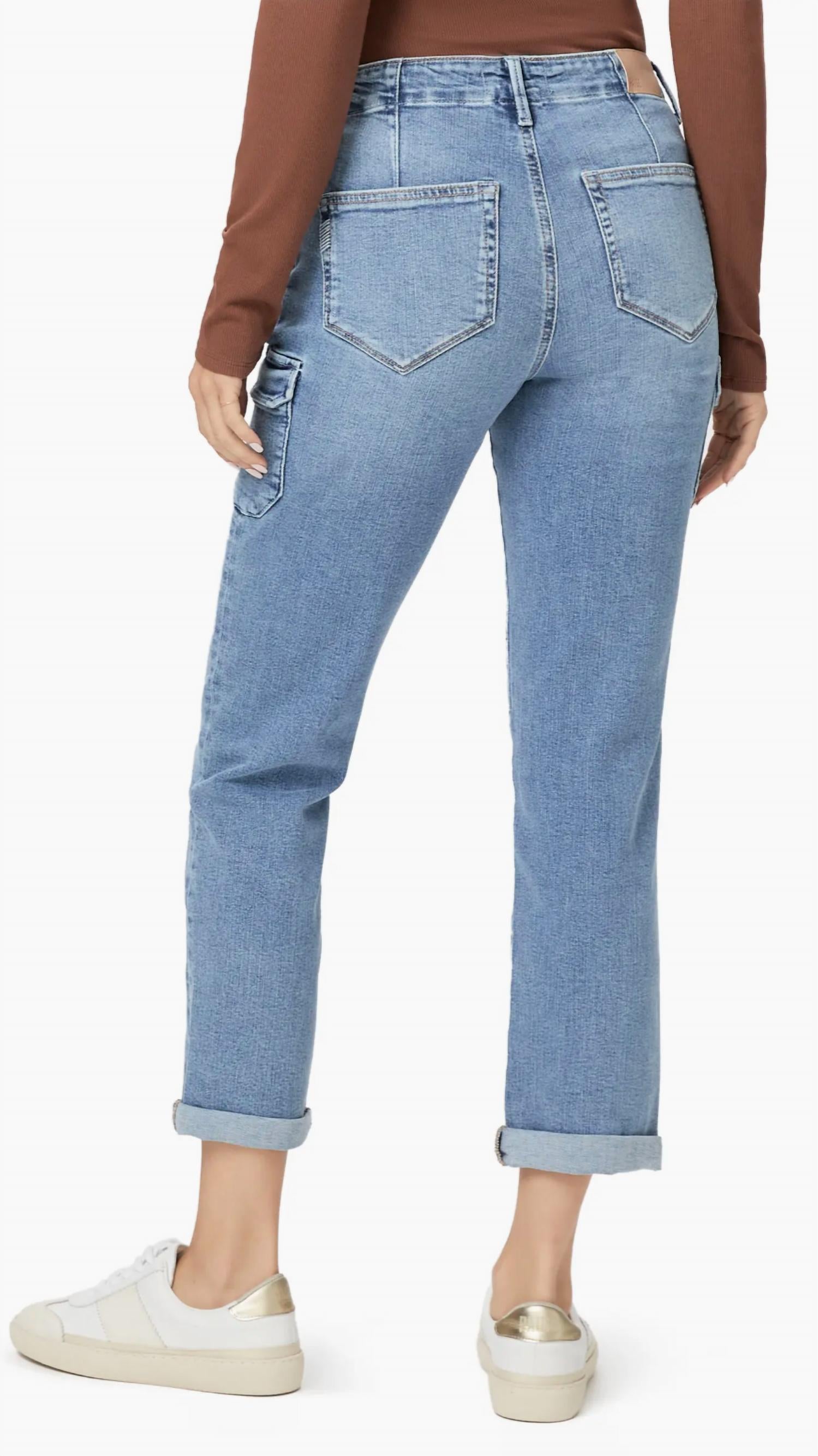 Paige - Drew Cargo Pocket Cuffed Ankle Jean