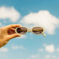 Sunski Women's Bianca Oval Sunglasses in ivory amber - women's accessory - view 4