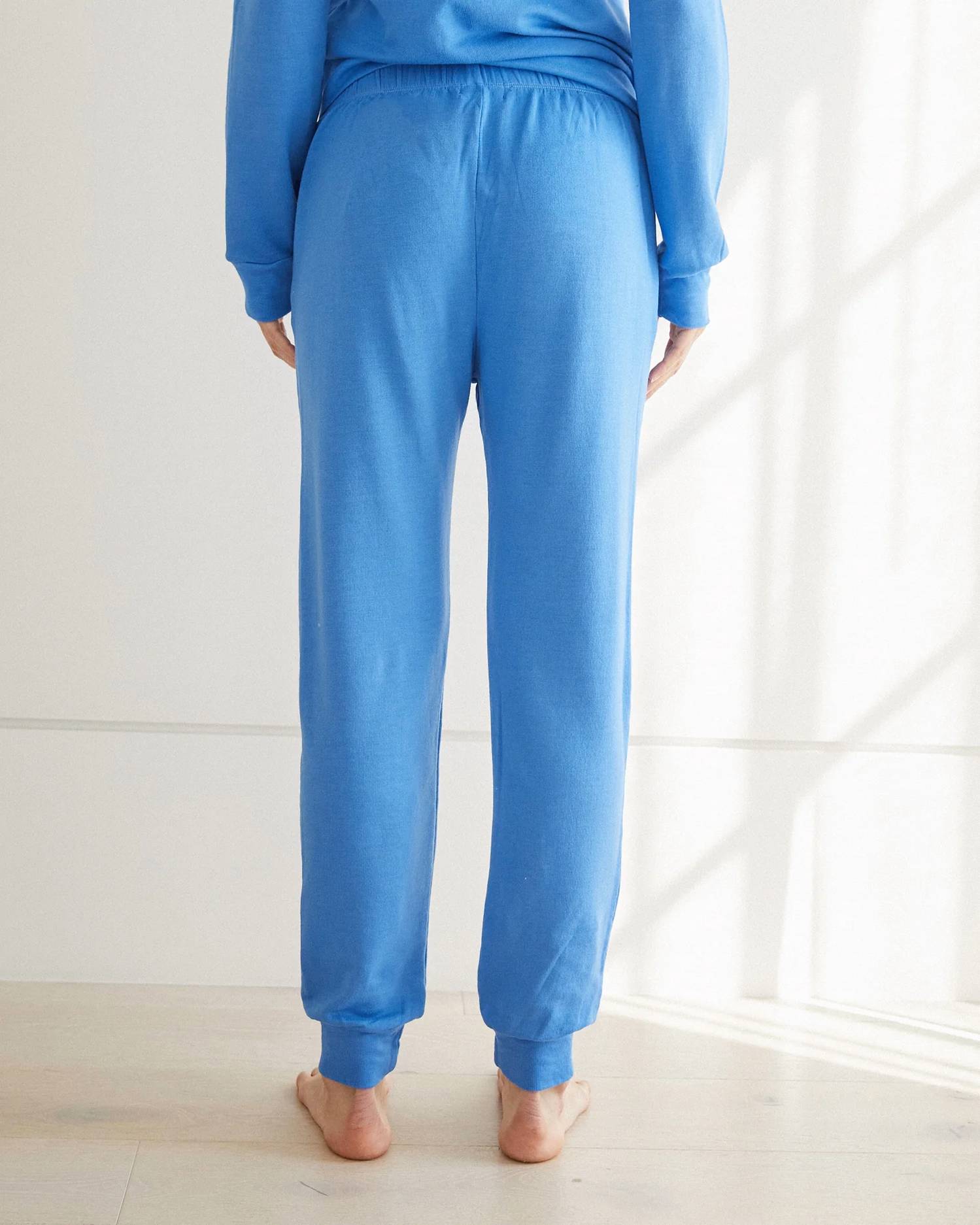 MONROW Softfleece Jogger in blue - women's pants - alternate view