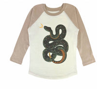 Tiny Whales - Kids' Long Sleeve Raglan Top