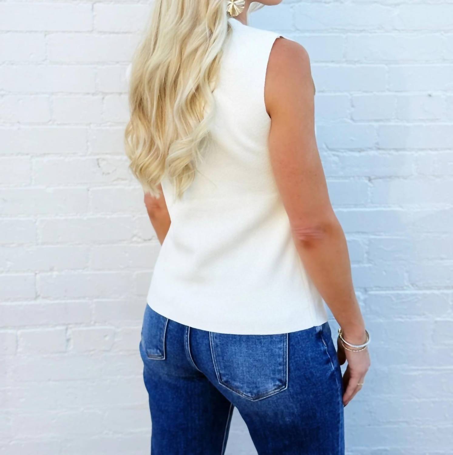 Wisteria Lane - Fine Button Down Vest