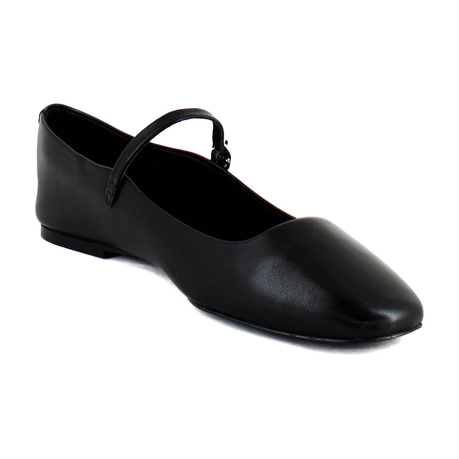 STEVE MADDEN Women's Maple Flats in black leather - women's flats - view 4