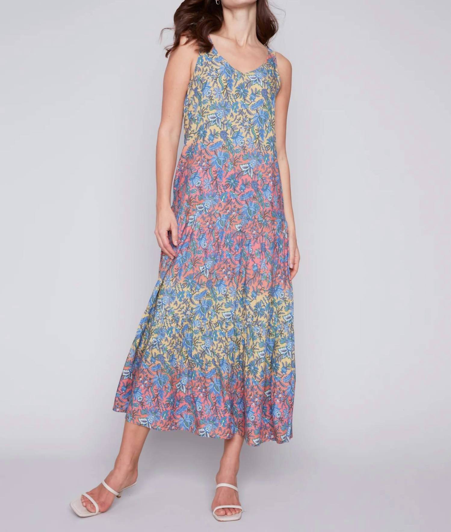 CHARLIE B Floral Maxi Dress in glory - women's dress