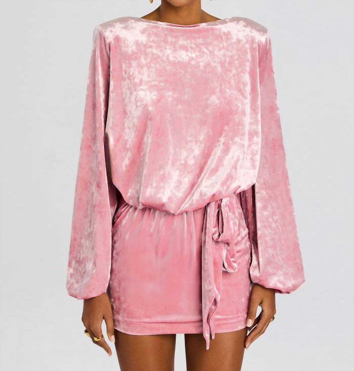 RETROFETE Elysia Velvet Dress in vintage rose - women's dress