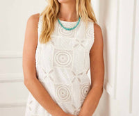 Karen Kane - Sleeveless Embroidered Shift Mini Dress