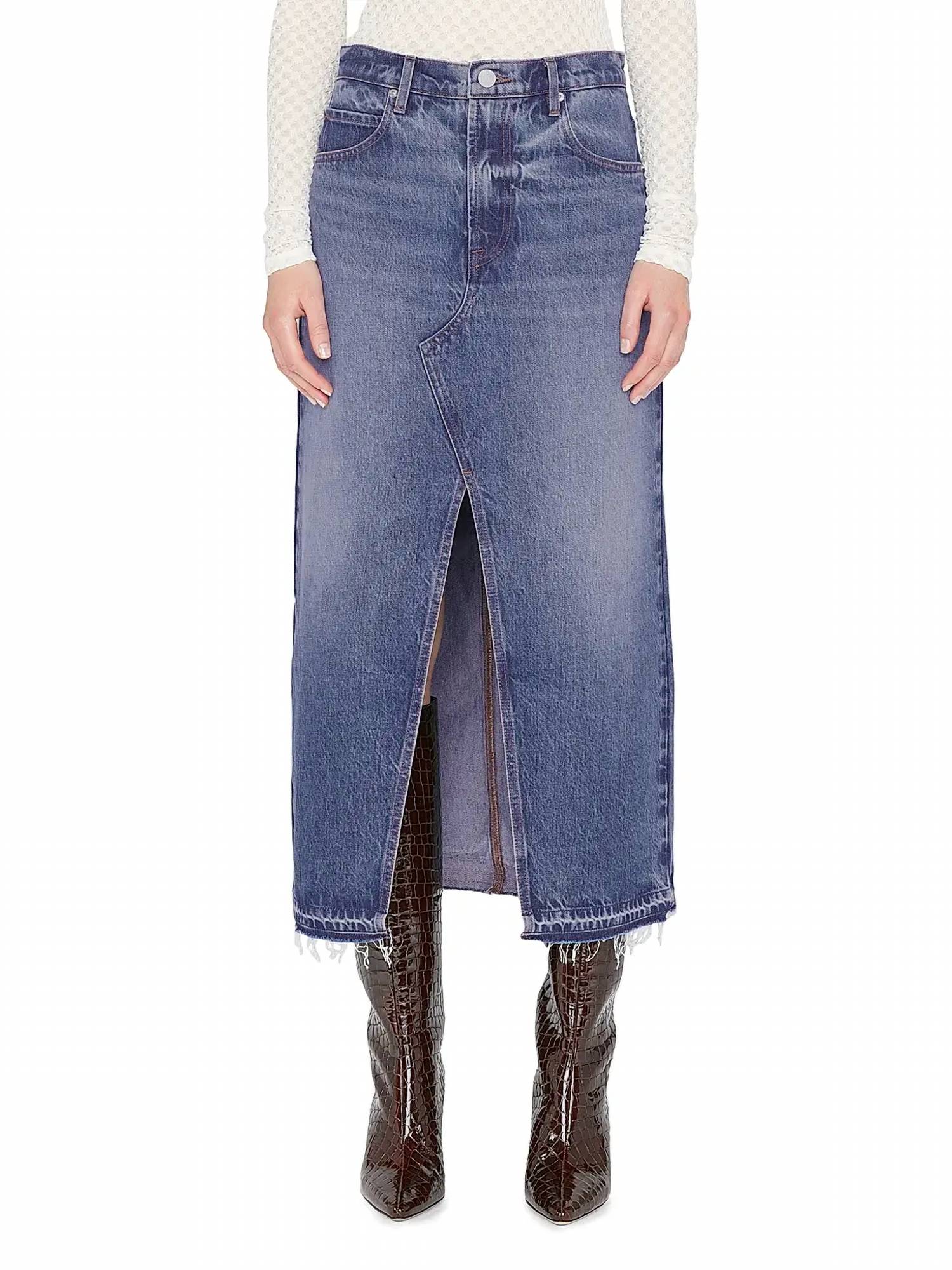 Frame - Midaxi Denim Skirt