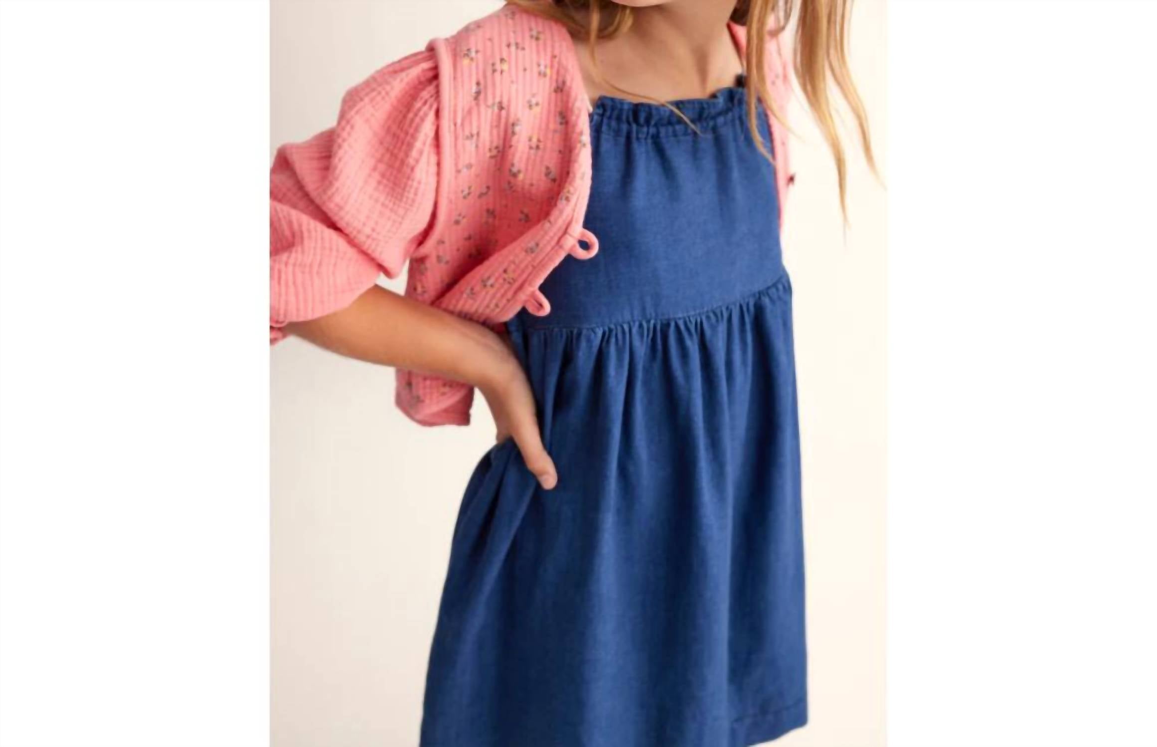 Cozmo - Girl's Twill Denim Dress