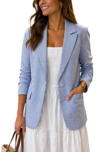 Skies Are Blue - Seersucker Blazer