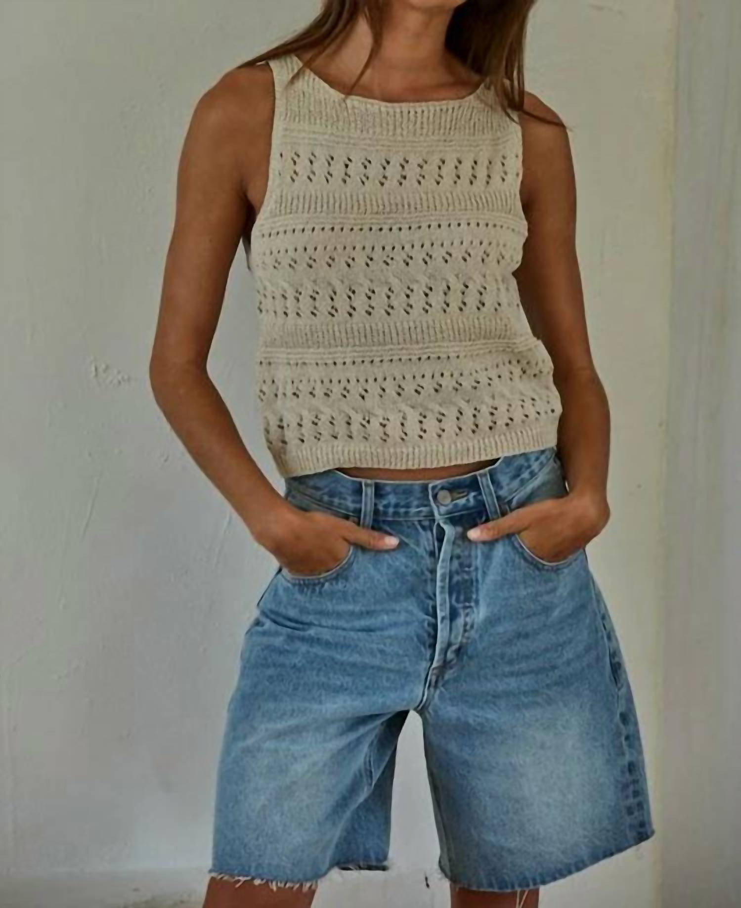 By Together - Rael Sleeveless Sweater Pullover Top