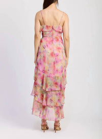 En Saison - Amari Ruffle Chiffon Maxi Dress