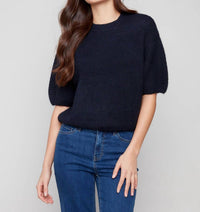 Charlie B - Balloon Elbow Sleeve Knit Sweater