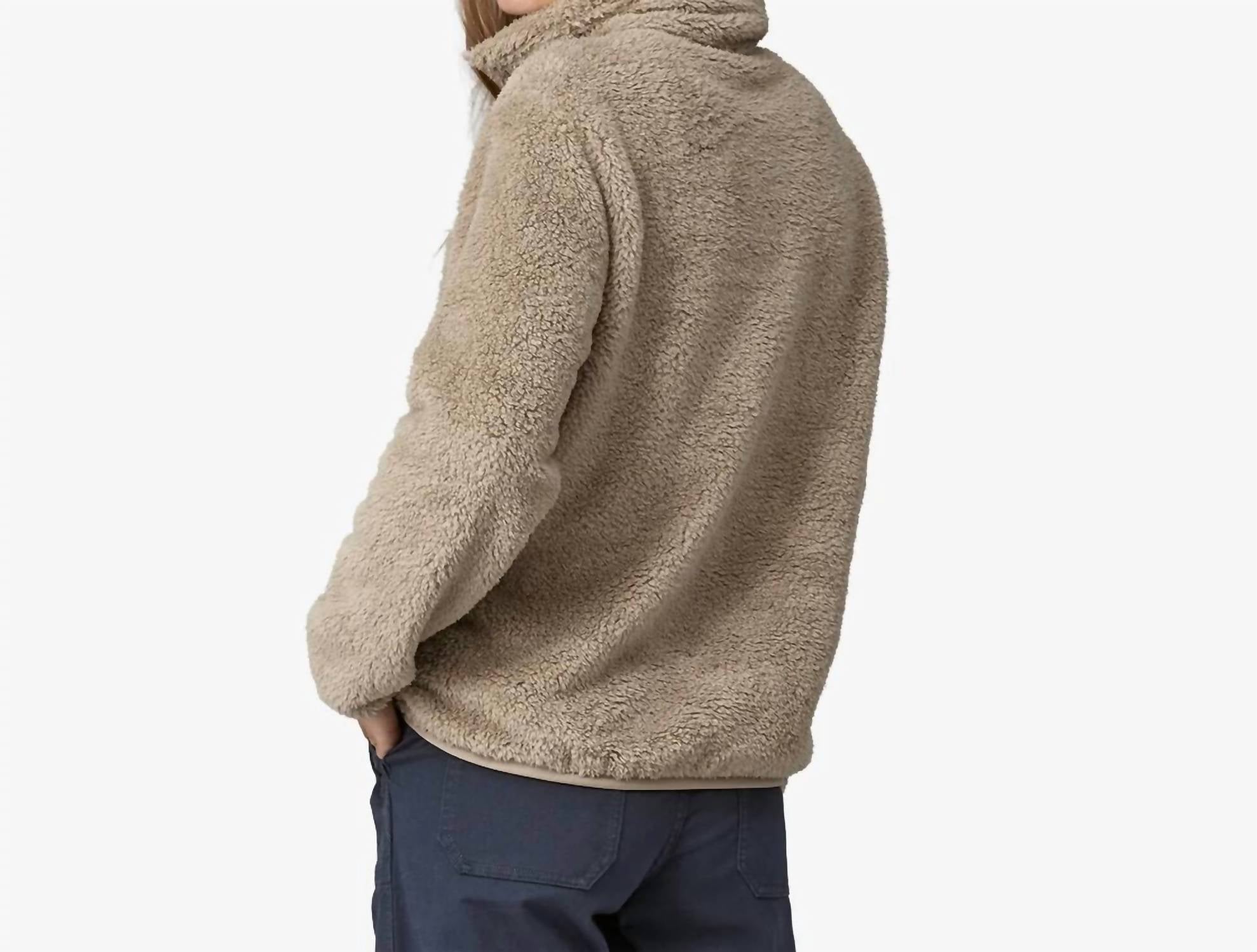 Patagonia Los Gatos Quarter Zip Fleece Sweater in seabird grey - women's sweater - alternate view