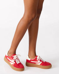 STEVE MADDEN Women's Dodge Sneakers in red - women's sneaker - view 6
