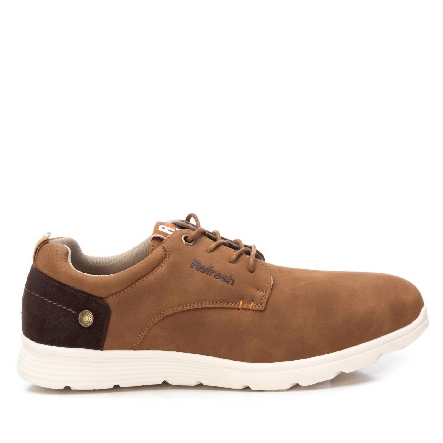 Xti Men's Comfort Suede Oxfords in camel - men's shoe