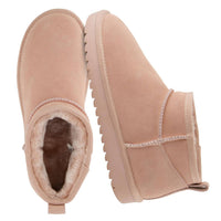 Cushionaire - Women's Hip Two Genuine Suede Ankle Snow Boots