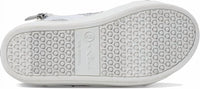 Nina Women's Cossette Sneakers in white microsuede - women's sneaker - alternate view