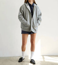 Golden - Arabelle Cotton Soft Fleece Zip Up Hoodie