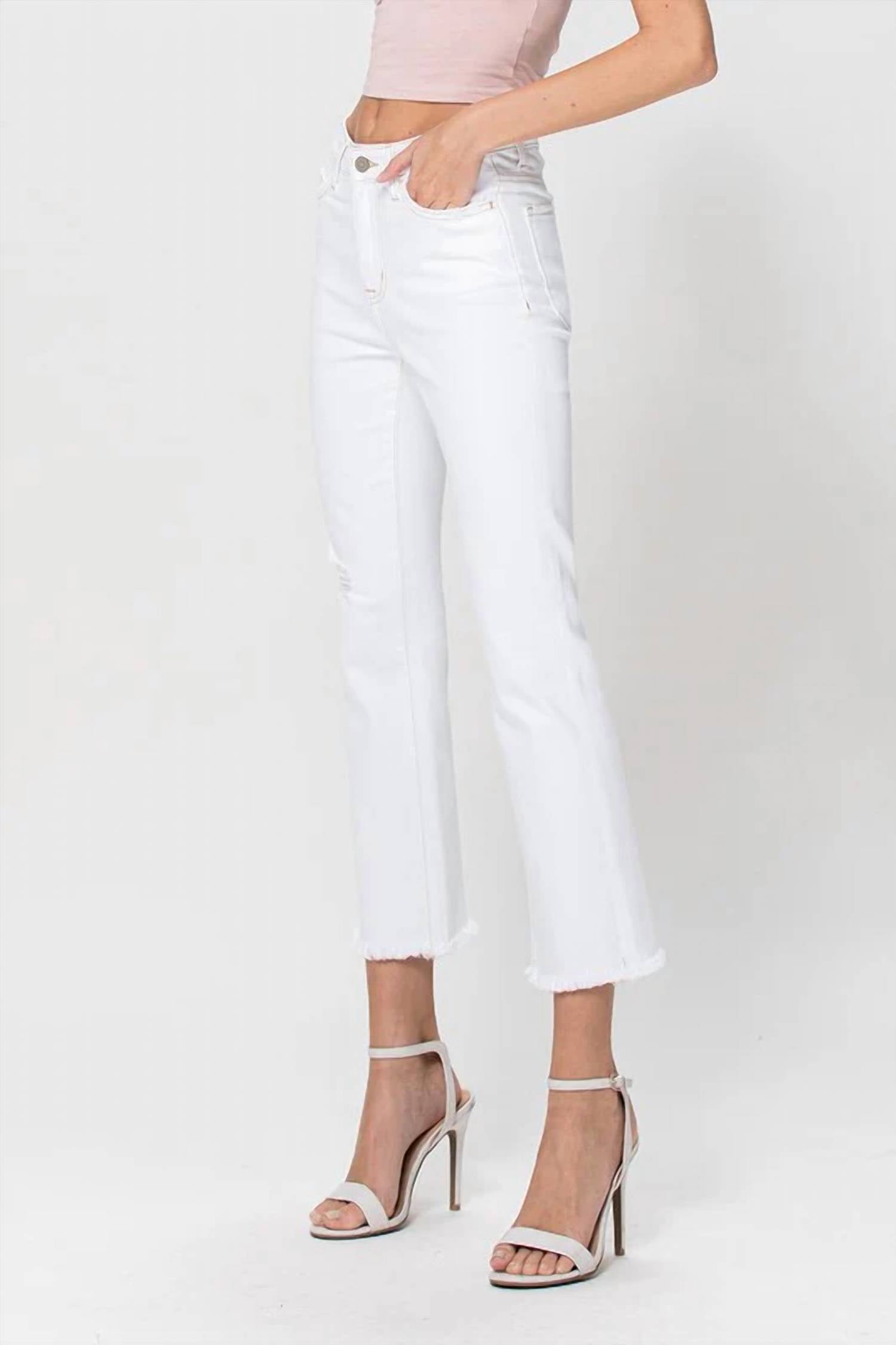 Vervet By Flying Monkey - Dede High Rise Crop Flare Jeans