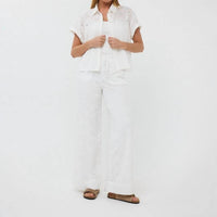 Esqualo - Flower Embroidery Blouse