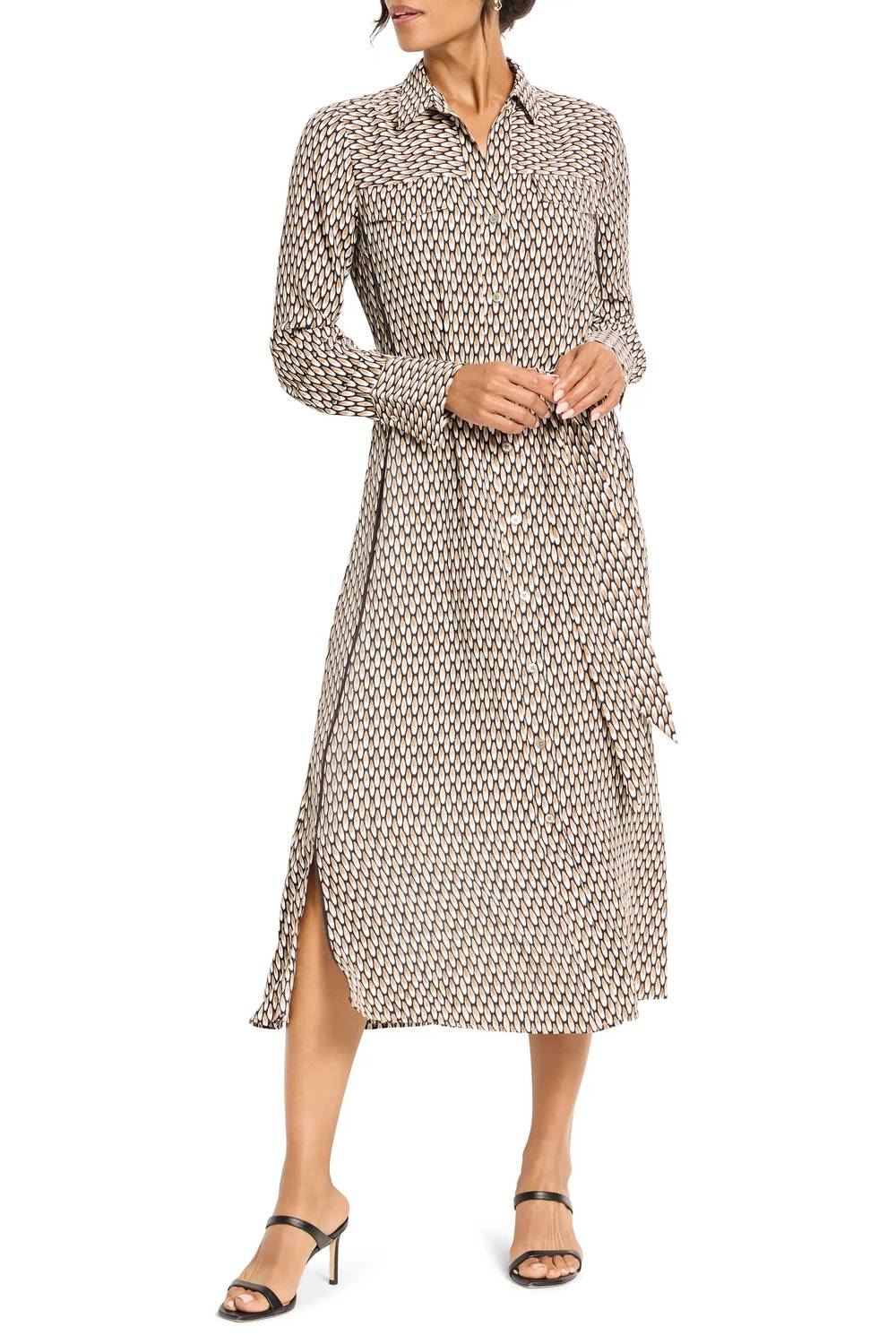 Nic + Zoe - Juni Long Sleeve Midi Shirtdress