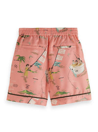 Scotch & Soda - Girls Straight Leg All-over Printed Shorts
