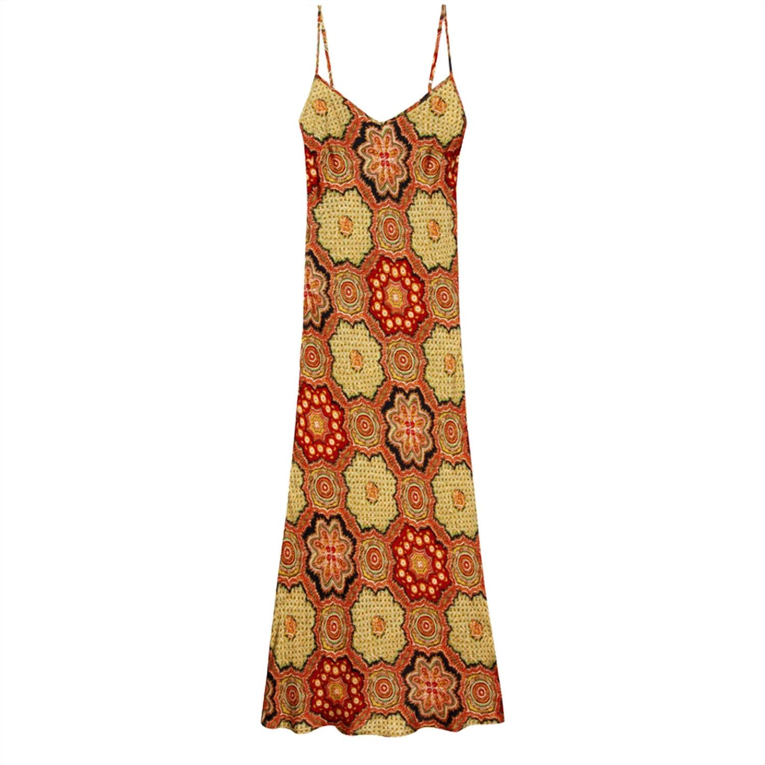THE GREAT. Women's The Savannah Dress in patchwork print - women's dress - view 4