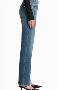 7 For All Mankind Calie Straight Jeans in sea level - women's jeans - alternate view