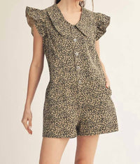 Jodifl - It’s A Party Ruffled Cap Sleeve Romper