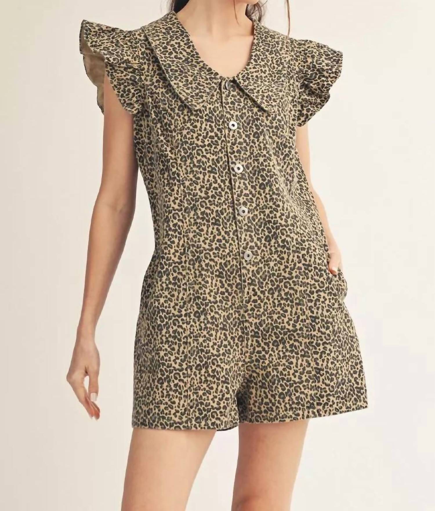 Jodifl - It’s A Party Ruffled Cap Sleeve Romper