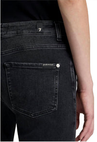 7 For All Mankind Calie Straight Ankle Jeans in bottomline - women's jeans - alternate view