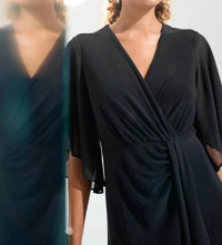 Joseph Ribkoff - Surplice Neck Fit And Flare Dress