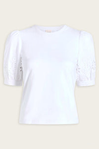 Cinq A Sept - Embroidered Mazie Eyelet Coria Top
