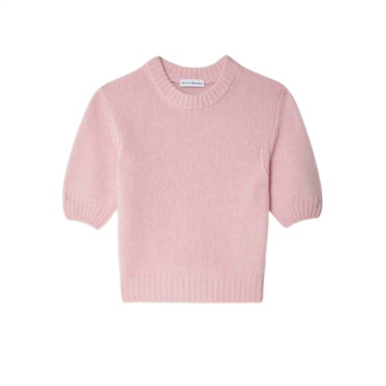White + Warren - Cashmere Featherweight Puff Sleeve Crew Sweater
