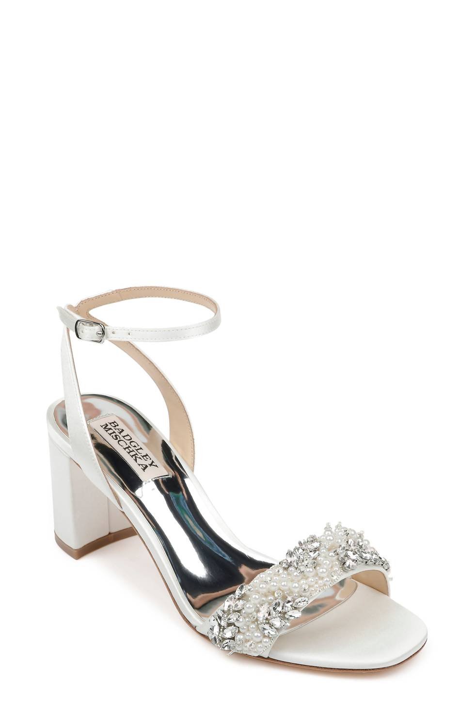 Badgley Mischka - Women's Clara Evening Heels - heels - shoes - white