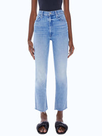 Mother - High Waisted Rider Ankle Fray Jean