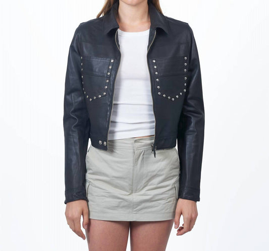 Jkt Nyc - Hayden Nailhead Leather Jacket
