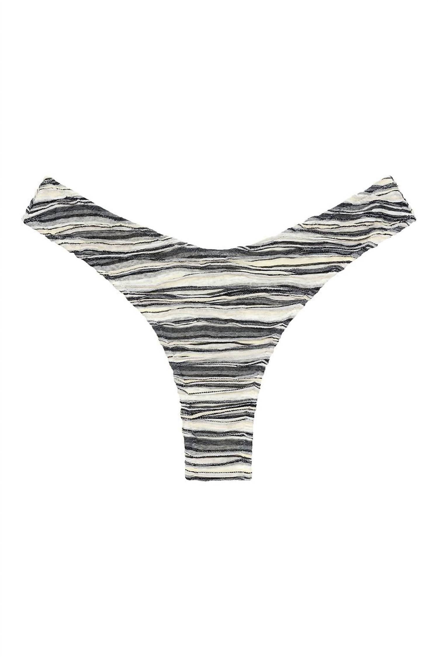 Montce - Added Coverage Lulu Zig-zag Stitch Bikini Bottom
