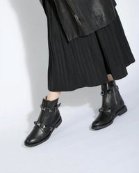 ALL BLACK Women's Pyramid Stud Boots in navy - women's shoe - view 5