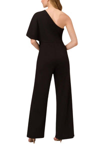 Adrianna Papell - One-shoulder Bodice Wide Leg Jumpsuit